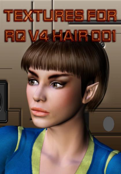 Textures for RQ V4 Hair 001 (for T&#039;Pol)