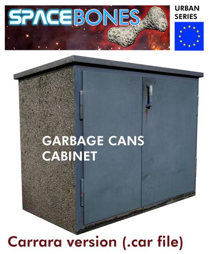 Garbage Cans Cabinet (Carrara version)