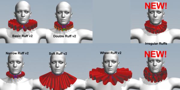 M4 Renaissance Neck Ruffs -- UPDATED!!