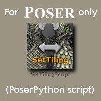 'Set Tiling' PoserPython script