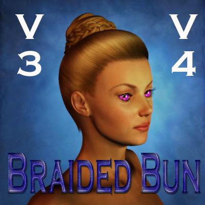 Braided Bun hair for V4 and V3