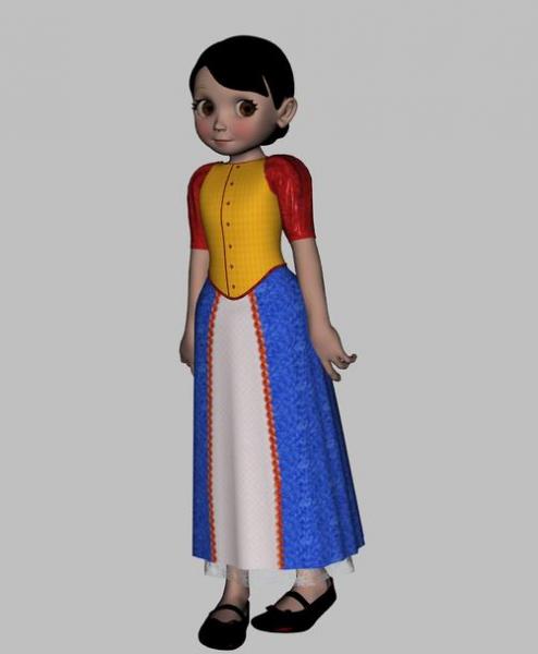 Snow White Texture for Fairy Cosplay for Sadie