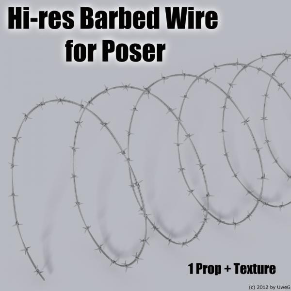 Barbed Wire Prop for Poser