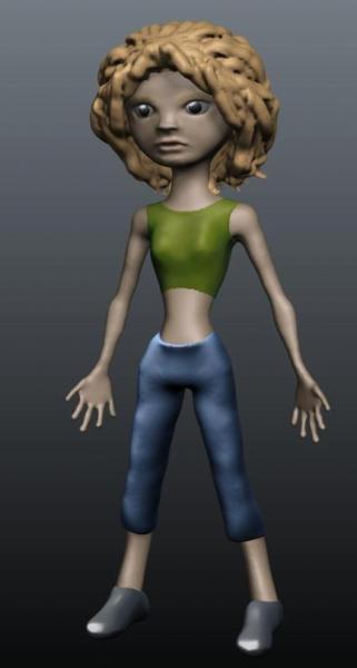 3D Cartoon Girl