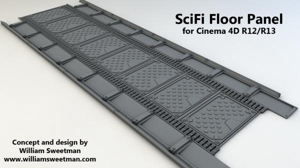 SciFi Floor Panel for C4D R12/R13