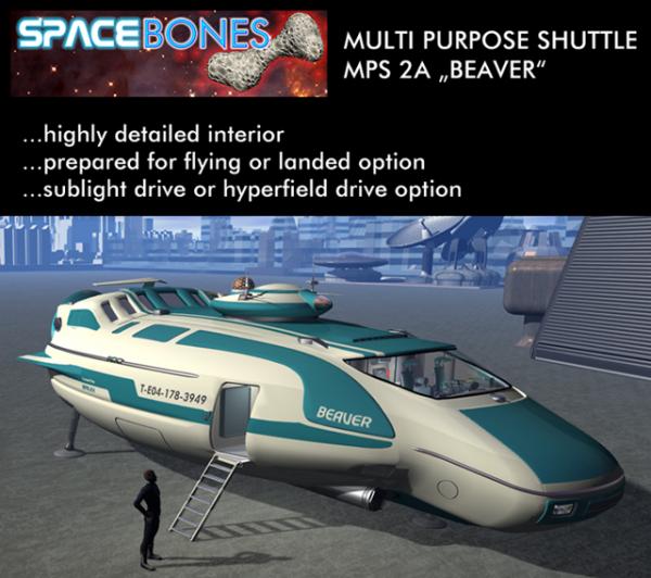 Multi Purpose Shuttle MPS2A &quot;Beaver&quot;, .obj version