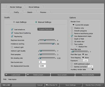 Simple Steps With Poser 03 Render Settings