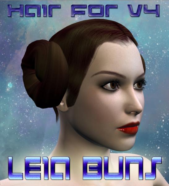 Leia Bun Hair for V4