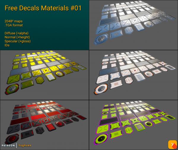 Free Decals Materials #01 Redux