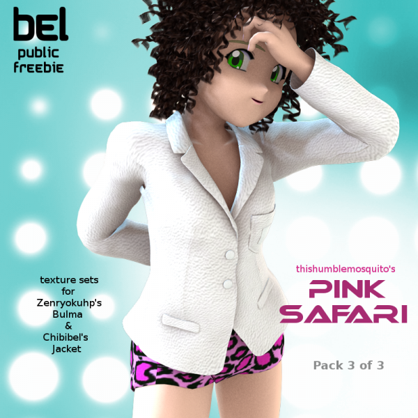 Chibibel Pink Safari 3- Bel Public Freebie