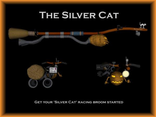 &quot;Silver Cat&quot; Halloween props