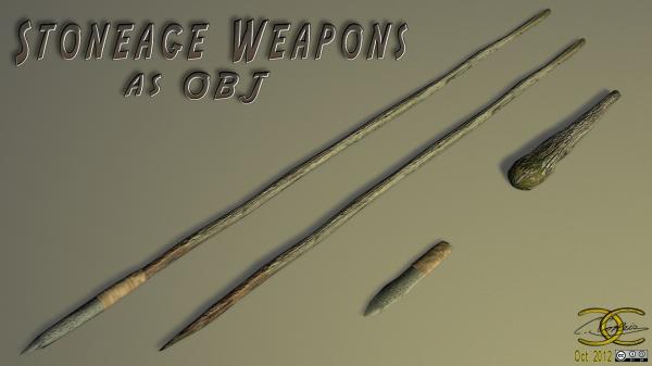 Stoneage Weapons as OBJ