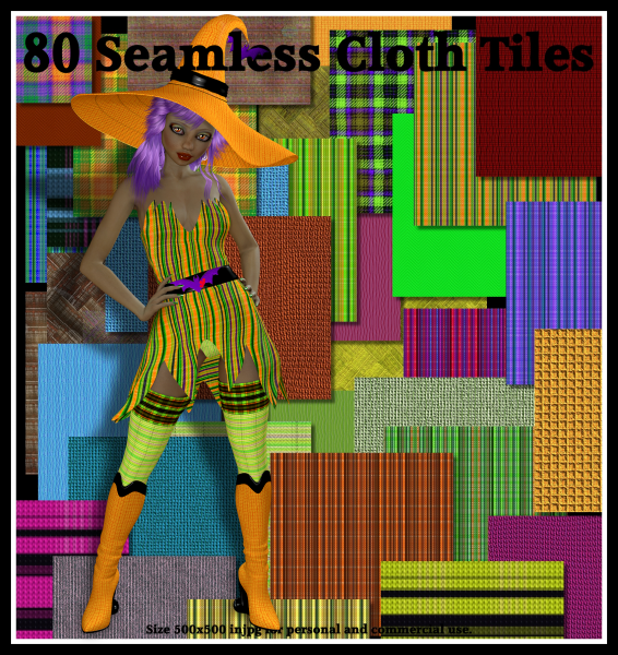 80 Seamless Cloth Tiles