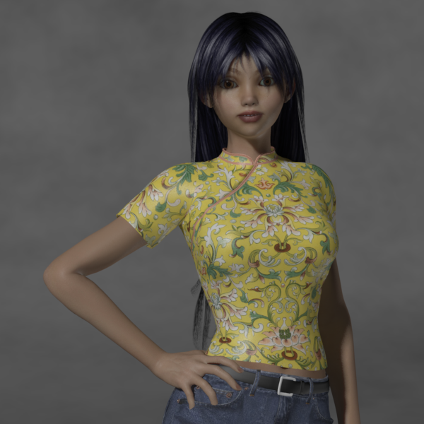 Aiko 3 Asian-styled Blouse