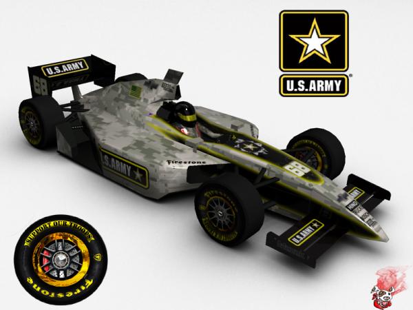 Indycar Racing #68 US ARMY