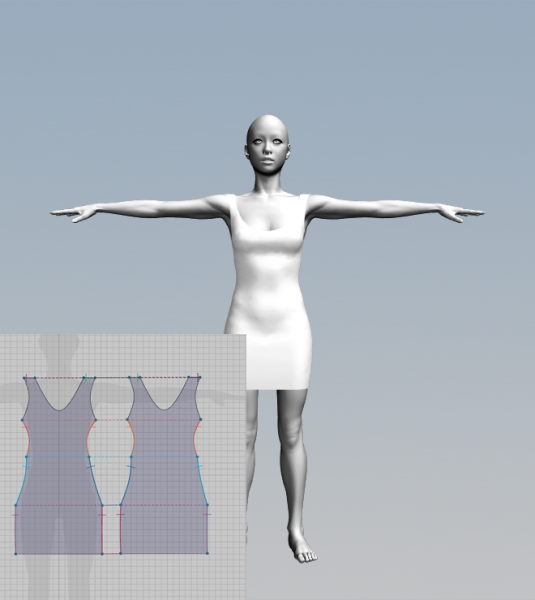 Miki 4 Short Dress Dev Kit for Poser &amp; MD