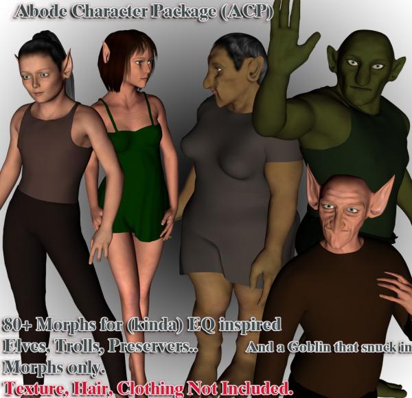 Abode Chara Pack -EQ like Morphs -Genesis DS4.5