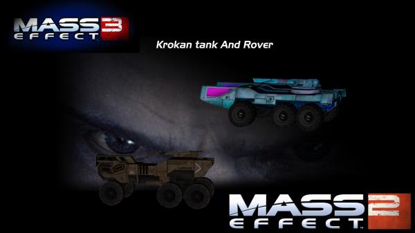 mass effect trilogy: rover and krokan vechicles