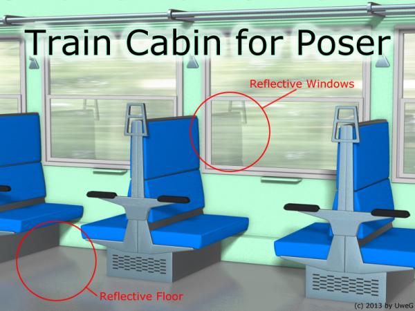 Train Cabin For Poser