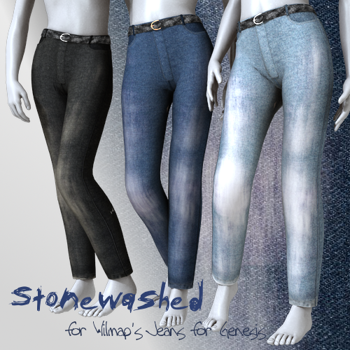 Stonewashed for Wilmap's Jeans for Genesis