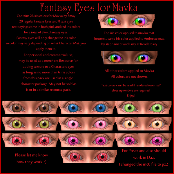 Fantasy Eyes for Mavka, Fixed!
