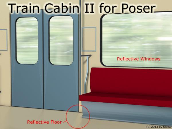 Train Cabin II for Poser