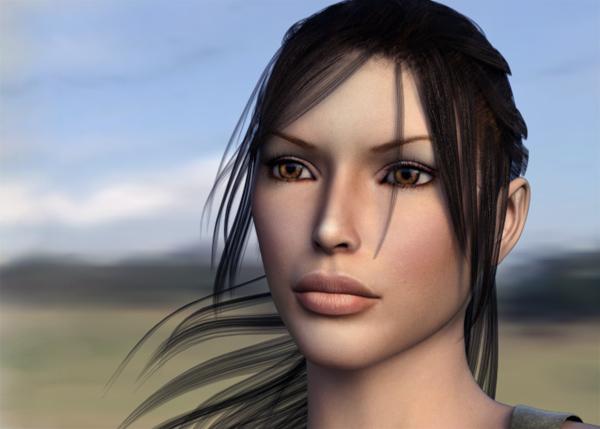 Lara face morph