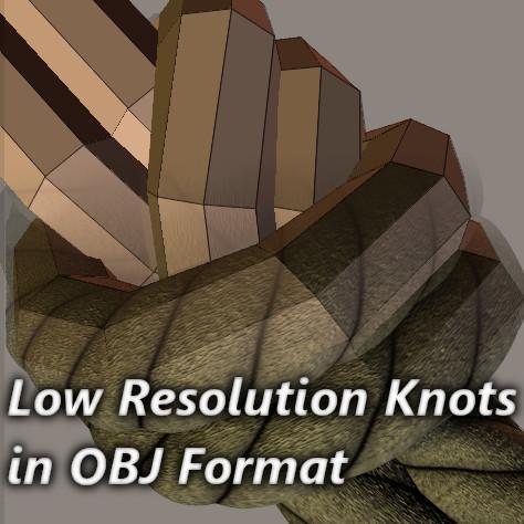 Low Resolution Knots In OBJ Format