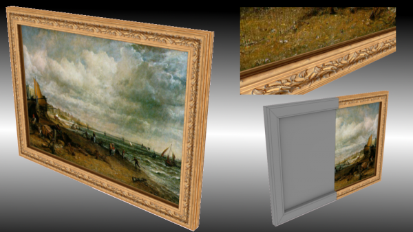 Painting with frame