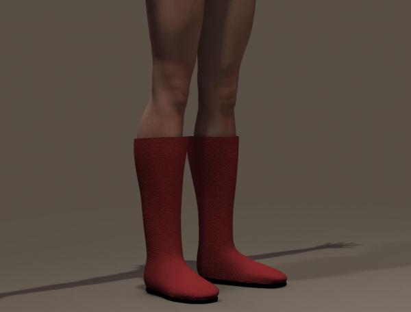 MIKI4 Simple Boots Set.