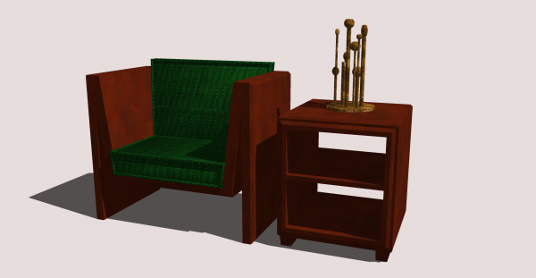 Furniture, Chair (Modern) &amp; Table