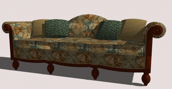 Furniture, Sofa w/ Pillows