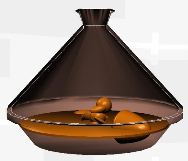 Moroccan Tagine (Cooking Pot) With Contents