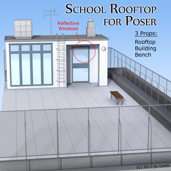 School Rooftop For Poser