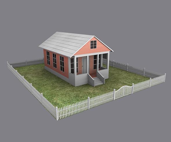 Cottage House Low Polygon