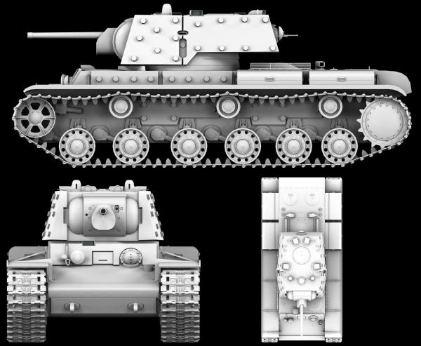 KV-1E heavy tank (Poser version)