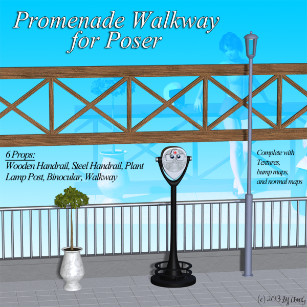 Promenade Walkway For Poser