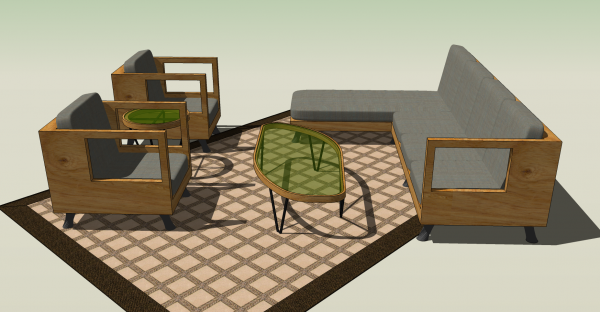 Furniture, Living Room, Contemporary