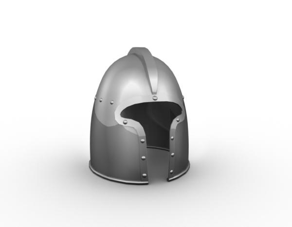 Armor Helmet and Knives 3d Model