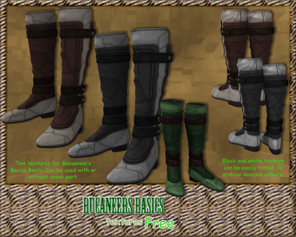 Buccaneers Basics boots texture