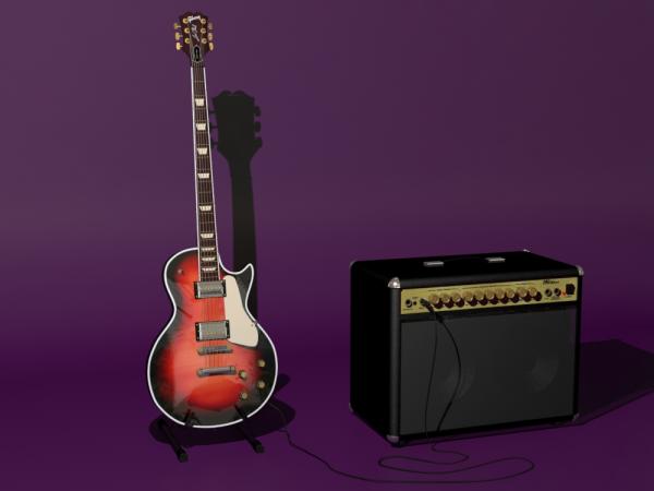 Gibson &quot;Les Paul&quot; with amp