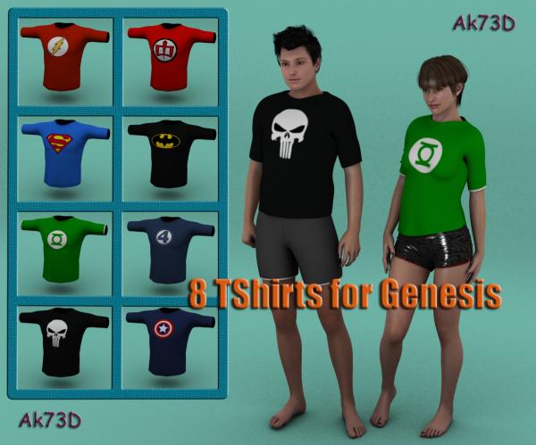 8 TShirts for Genesis
