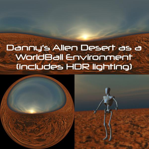 Dannys Alien Desert WorldBall Environment Set