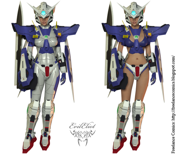 Gundam Exia Armor by EvilEliot