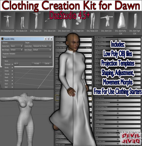 Clothing Creation Kit (CCK) for Dawn DS4.5+