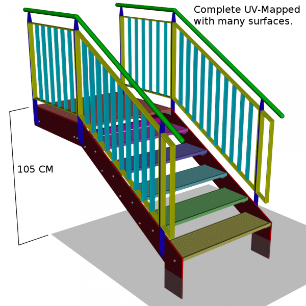 Stairs with Railing