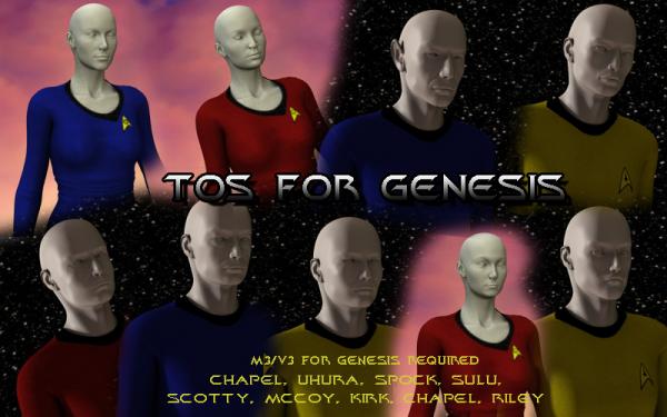 TOS Face Morphs for Genesis