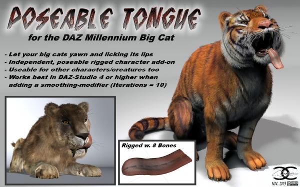 Tongue for DAZ MilBigCat