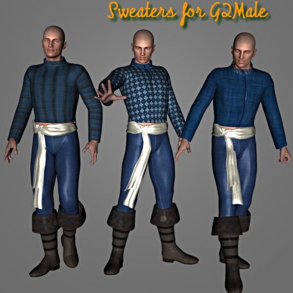 Sweaters for Genesis 2 Male