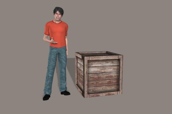 Wood Crate 2 for Poser and Daz Studio